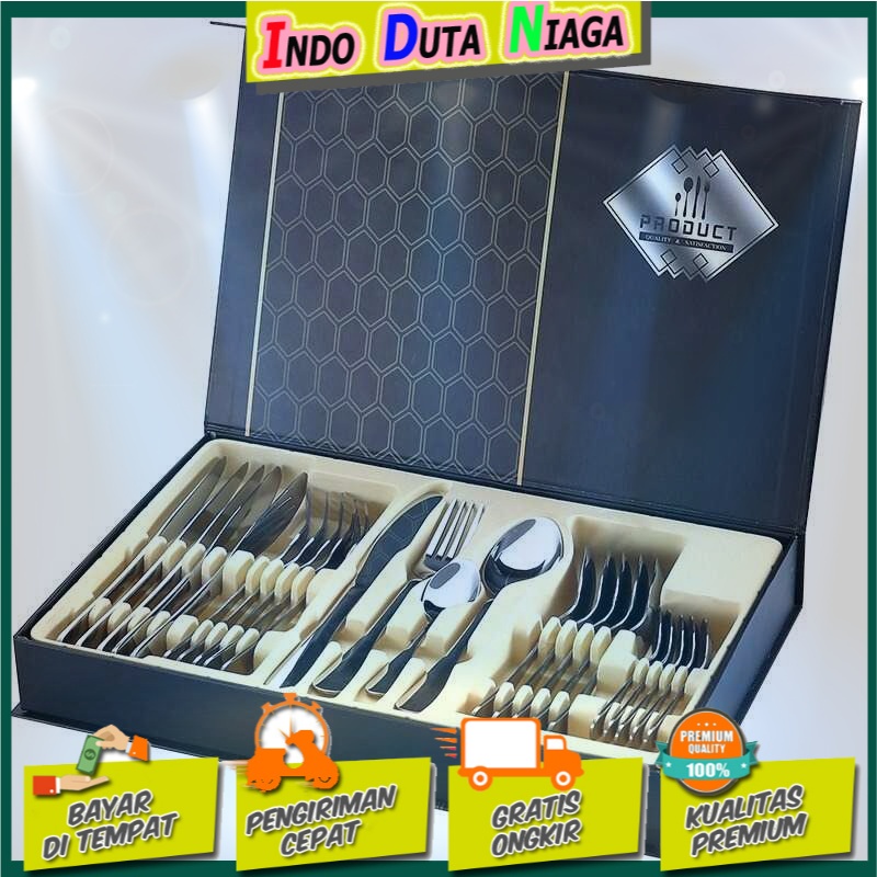 Royal Cutlery Set Perlengkapan Makan Sendok Garpu Pisau 24PCS - TW824