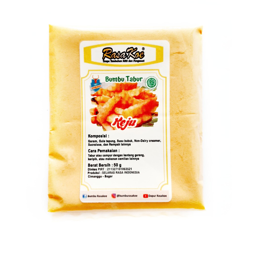 

Rasakoe Bumbu Tabur Non MSG Keju 50gr