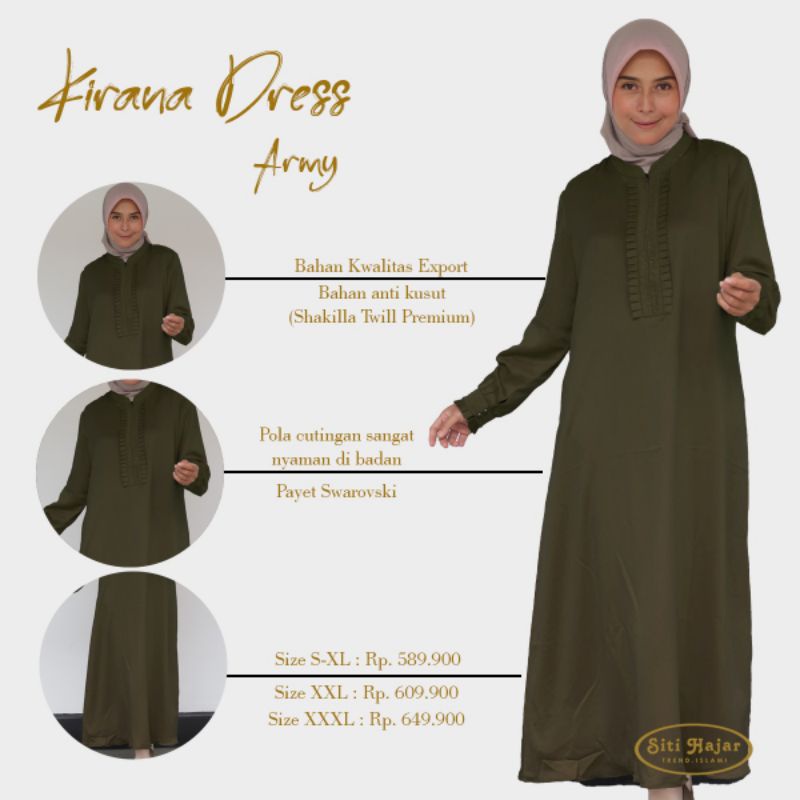 Baju Siti Hajar Kirana Dress