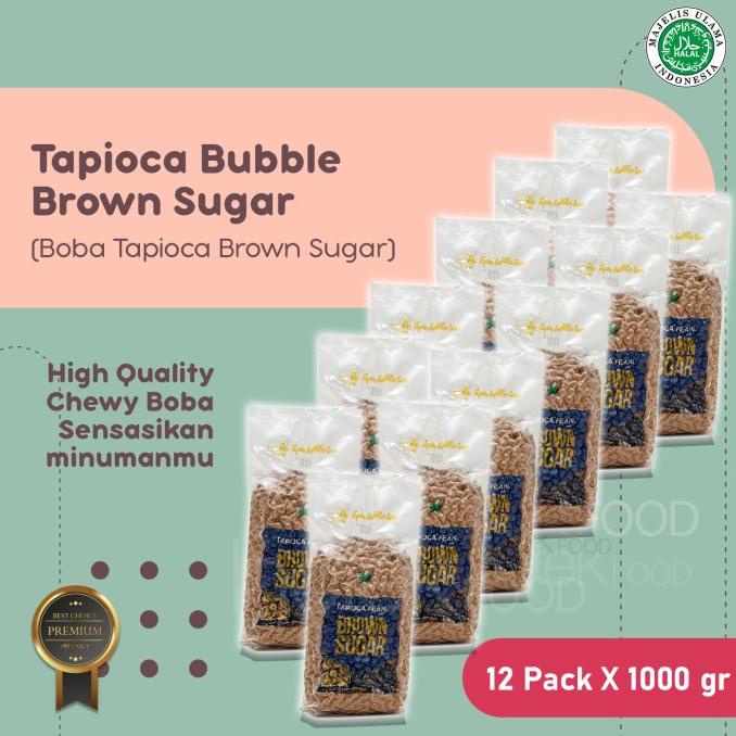 

TERBARU 1 Carton Boba Tapioca Brown Sugar isi 12Kg