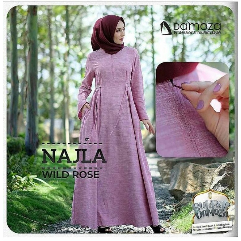 DAMOZA GAMIS NAJLA TERBARU GAMIS DAMOZA ORIGINAL DRESS GAMIS FASHION MUSLIM