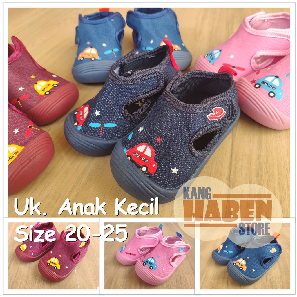 BX2033E Sepatu Anak Kecil Unisex Cewek Cowok Model Dual Prepet