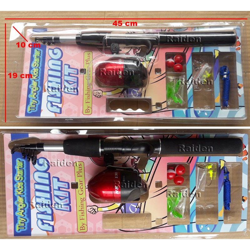 alat pancing mancing joran kerekan reel 1 set pemula anak lengkap komplet komplit