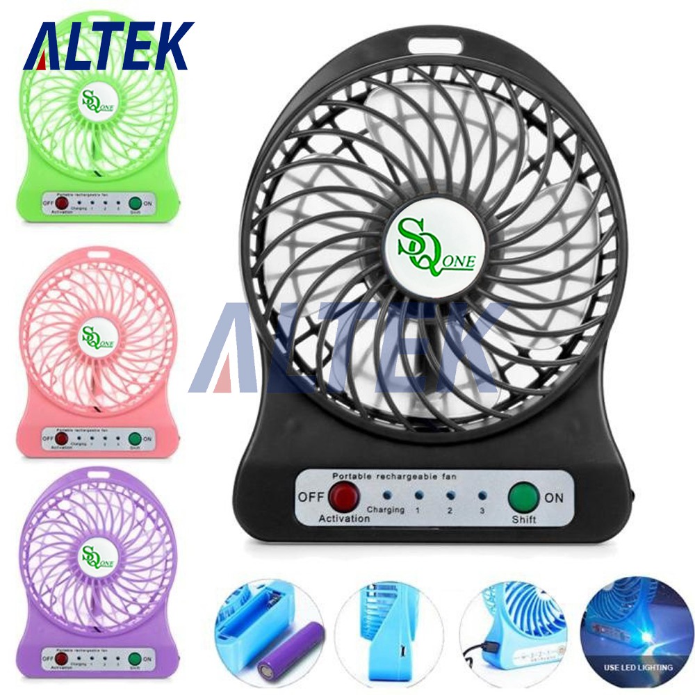 SQ One E68A Kipas Angin USB Plus Power Bank - Mini Fan Baru Murah ( SALE )