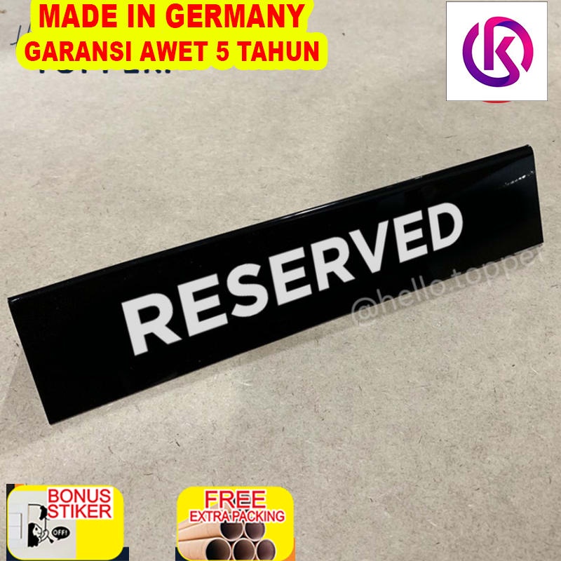 

Promo Sign Reserved Table Sign Akrilik | Sign Reserved Acrylic