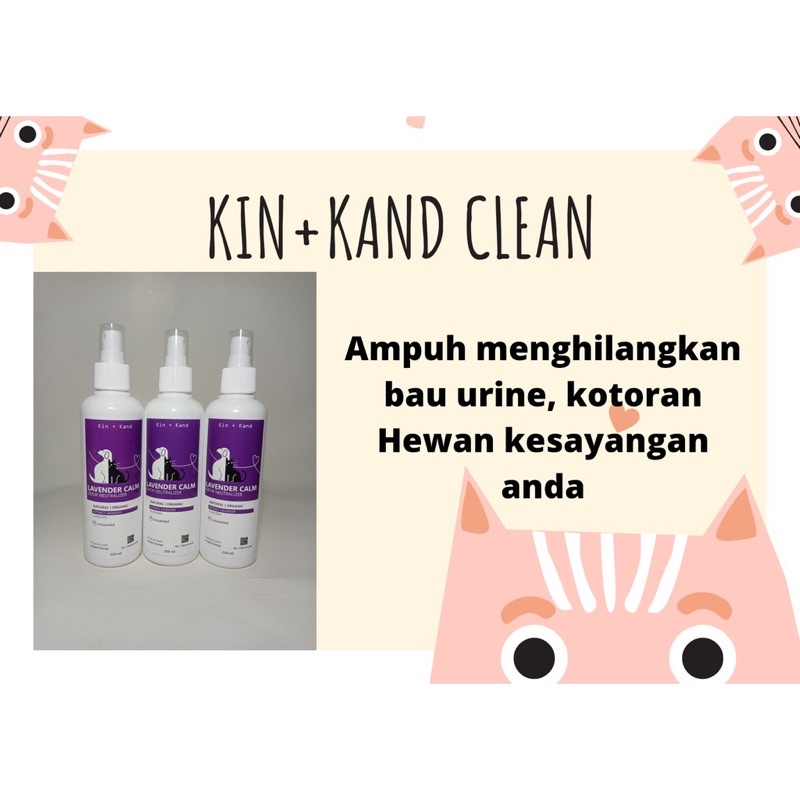 PENGHILANG BAU KOTORAN KUCING ANJING - WANGI LAVENDER 250ml