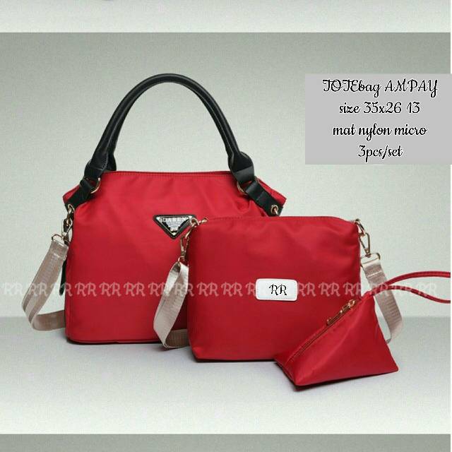 Tas ampay rr / tas wanita produk lokal /tas 3in1 murah