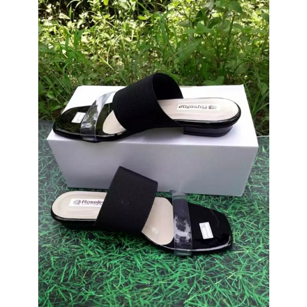 SANDAL WANITA HAK 3 CM KARET JELI SANDAL HEELS MURAH SHY-0023