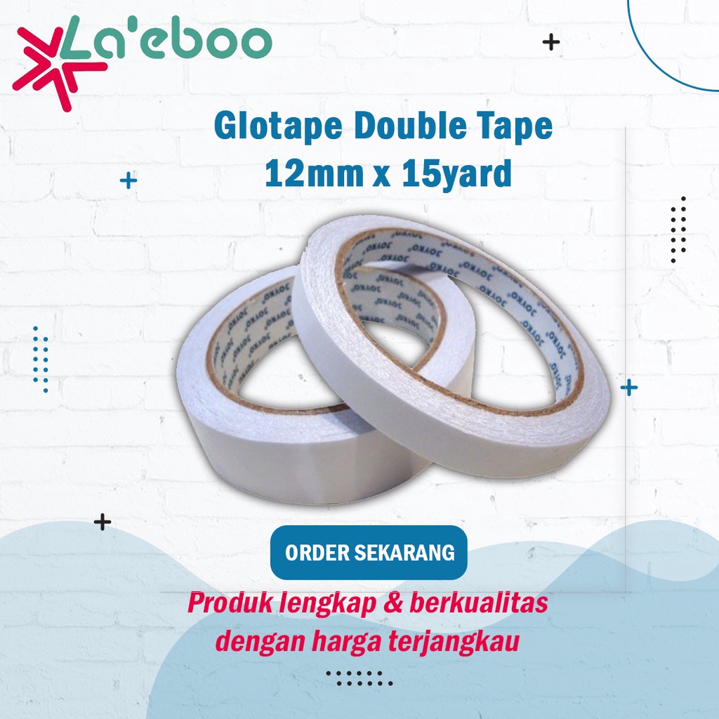 

Glotape Double Tape 6mm/12mm/24mm48mm x 15 yard