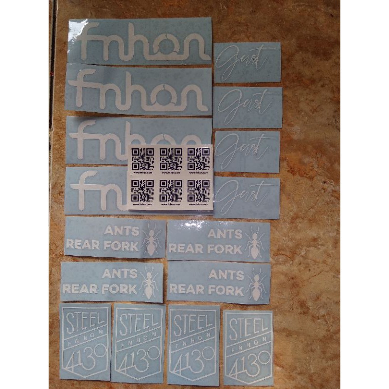 Sticker Frame Sepeda Fnhon Gust Komplit