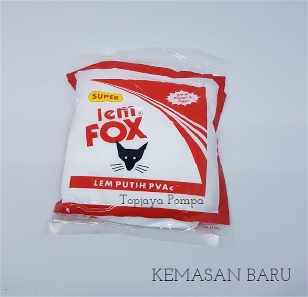 Lem Putih Fox Refill Bungkus  Merah 350 Gr