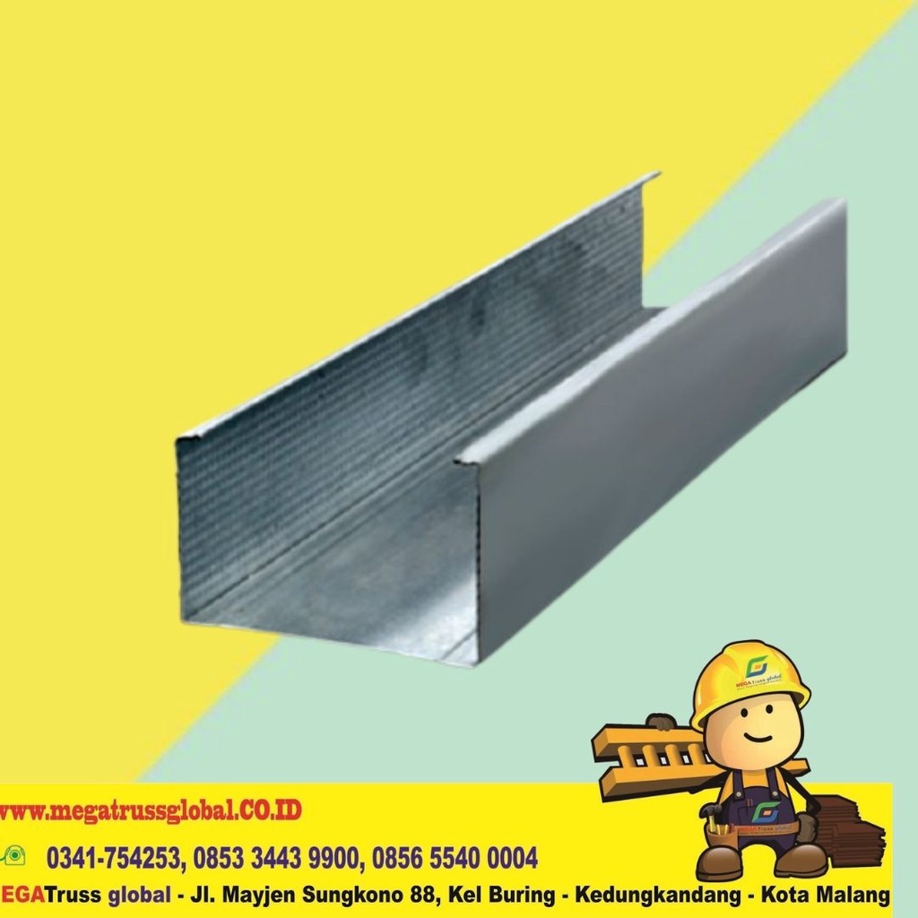 Talang Kotak Galvalum  0.35 x 4 meter-talang air galvalum