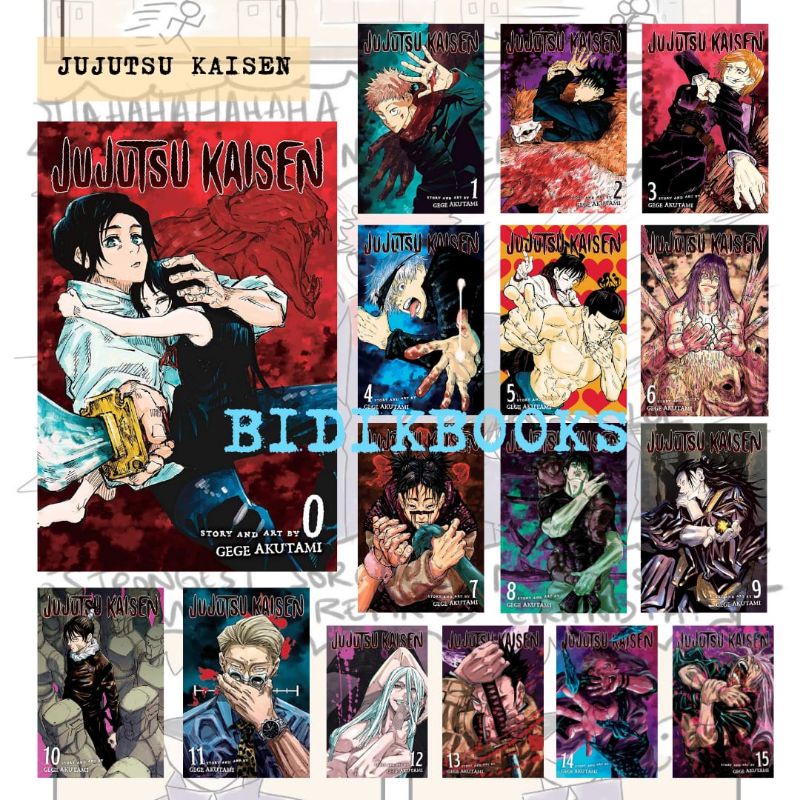 Jujutsu Kaisen Vol 0/1/2/3/4/5/6/7/8/9/10/11/12/13/14/15/16/17/18/19/20/21/22/23/24/25 - Gege Akutam