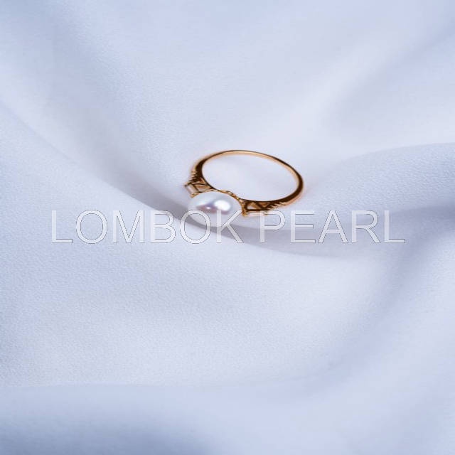 Cincin mutiara tawar twigs mutiara air tawar lombok