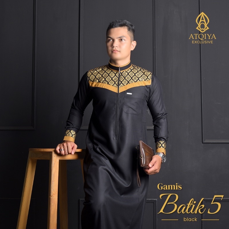 Jubah Pria (Thobe Atqiya Exclusive) Batik 1 dan 5 Terbaru
