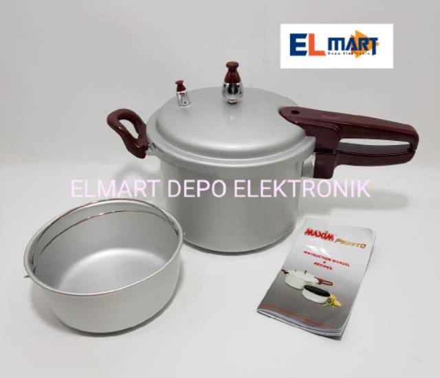 Maxim Panci Presto 4 liter  Pressure Cooker 4L Pengempuk Ikan Daging