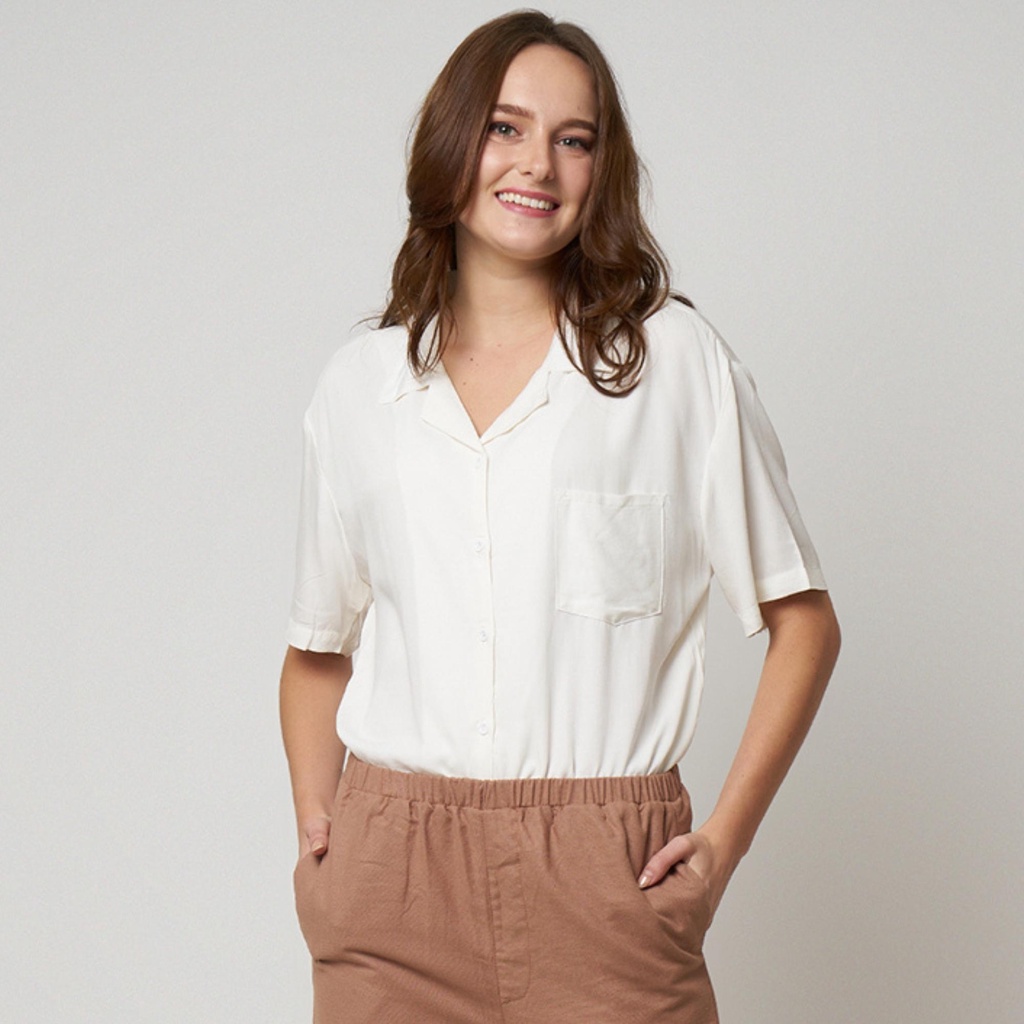 Monellina 90182 Kemeja Wanita Lengan Pendek-2