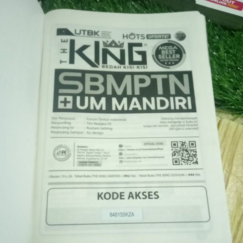 THE KING SBMPTN +UM MANDIRI SOSHUM 2022 + BONUS DRILLING UTBK SOSHUM-3