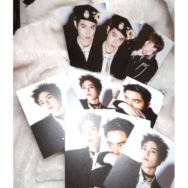 Official Postcard Exo Xiumin Chen Suho Do
