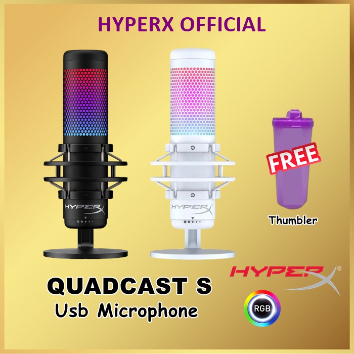 HyperX QuadCast S RGB USB Condenser Microphone QuadCast'S Quad Cast