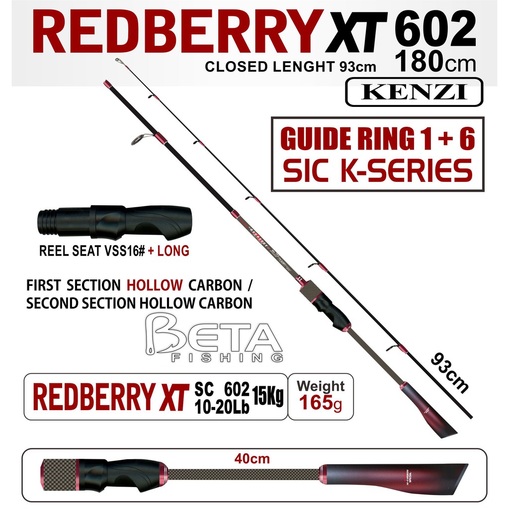 ROD JORAN KENZI RED BERRY XT 10-20 LB