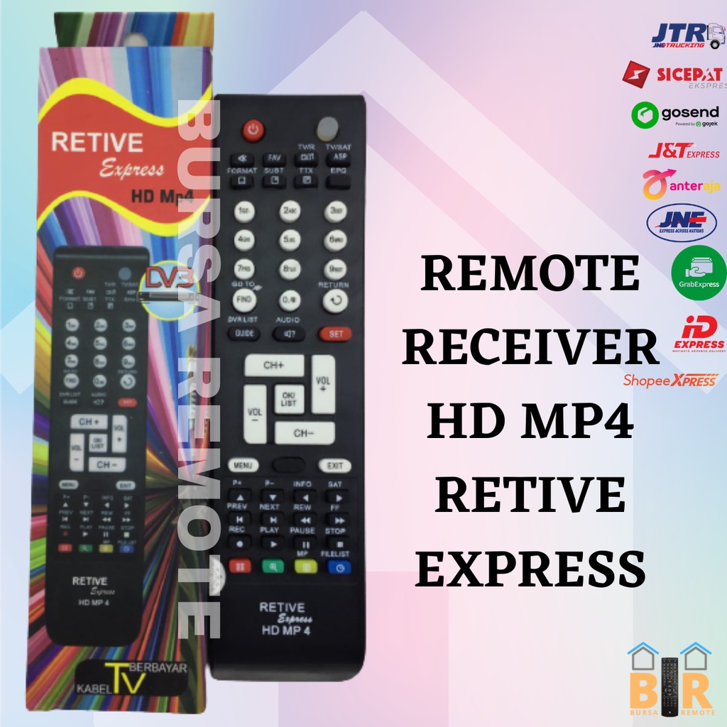 Remot / Remote Receiver HD MP4 RETIVE EXPRESS (goldsat venus matrix dll) TANPA DUS