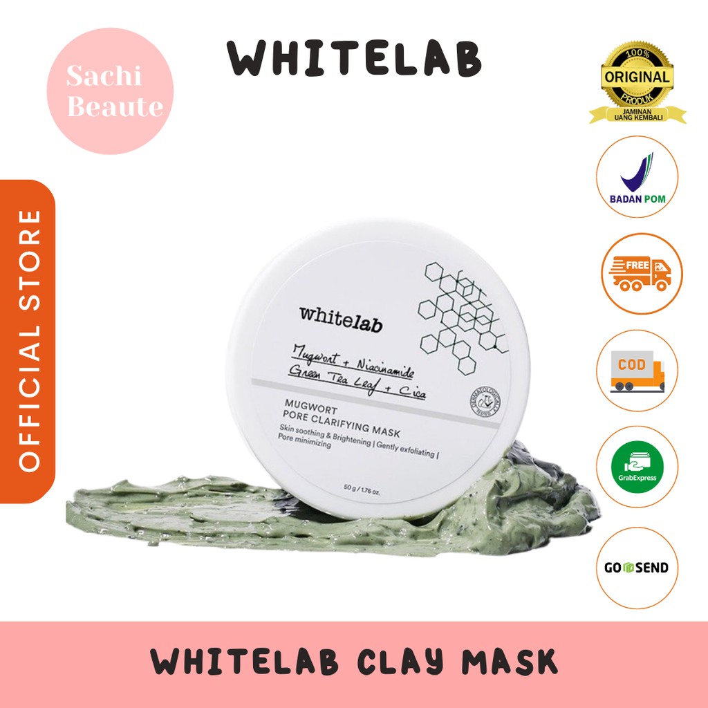 WHITELAB Brightening Mugwort Pore Clarifying Mask Indonesia