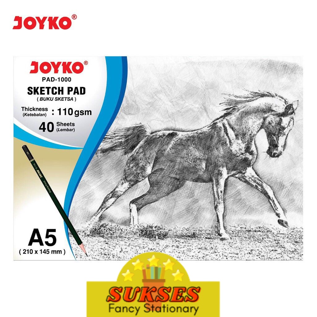 

Joyko Sketch Pad Buku Gambar Sketsa 110 Gsm 40 Sheets Pad 1000