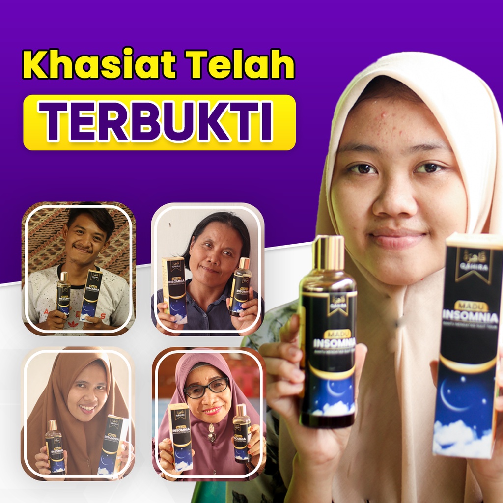 Madu Insomnia Qahira Madu Membantu Tidur Tenang Madu Susah Tidur Obat Tidur Herbal Original