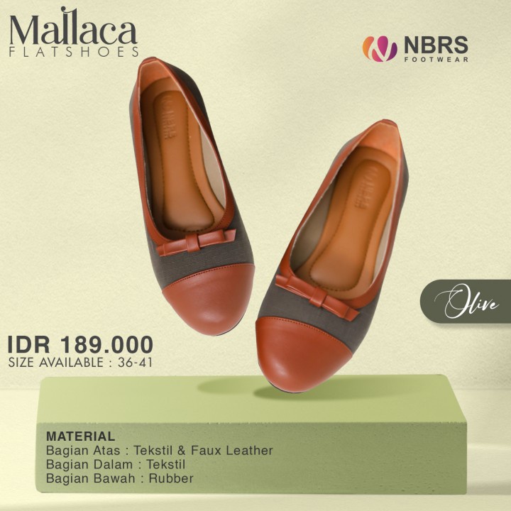 Nibras Footwear Flatshoes Malacca wanita Casual kekinian ootd simpel