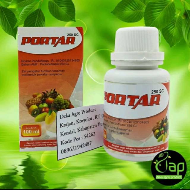 ZPT PORTAR 250 SC  100 ML bahan aktif paclobutrazol