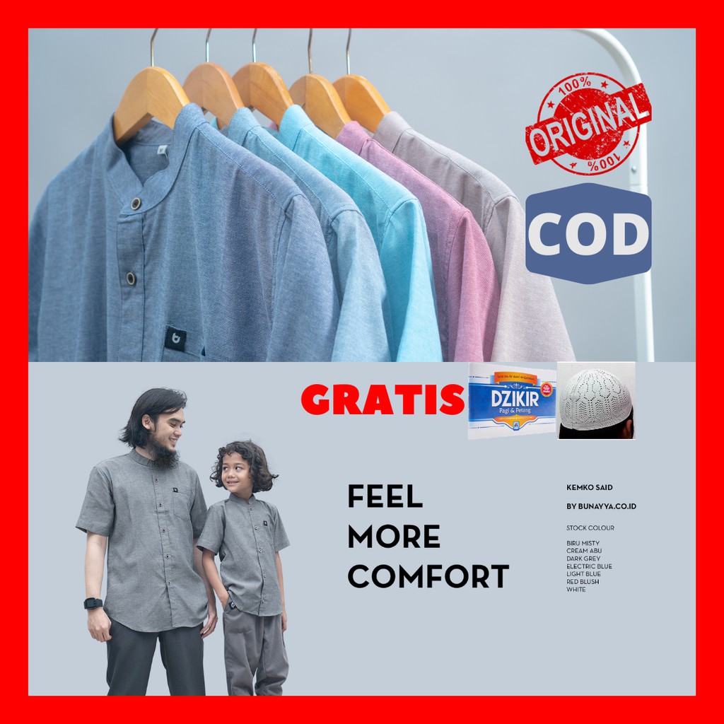 Kemeja Koko Said Couple Kurta Couple Ayah Anak Kemeja Koko Said Couple Kurta Couple Ayah Anak