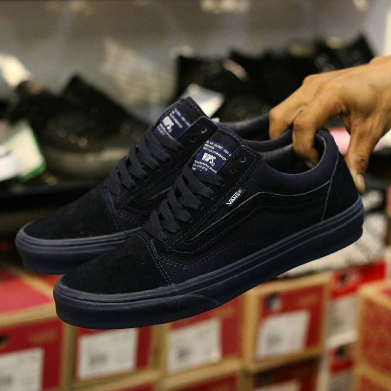SEPATU VANS OLD SKOOL WTAPS NAVY 100% GRADE ORIGINAL PREMIUM BNIB MADE IN CHINA SEPATU SNEAKERS PRIA