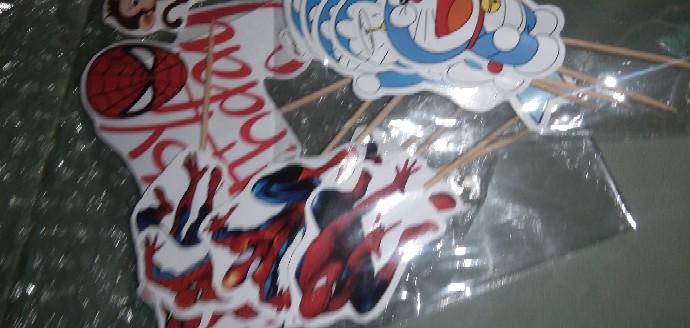 Topper Cake/cupcake, Hiasan Kue Ulang Tahun, Motif Spiderman