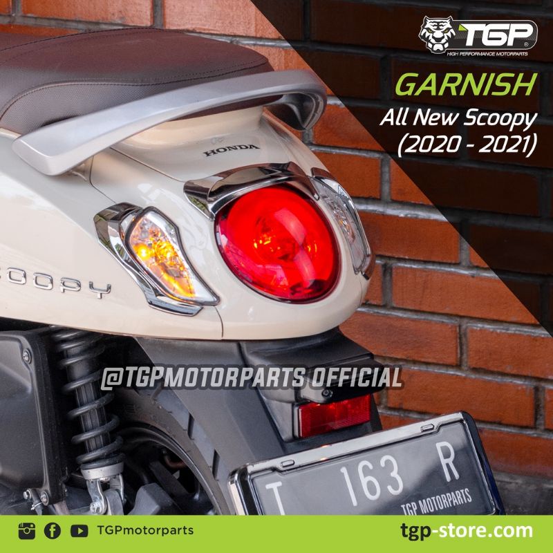 garnish lampu scoopy 2020 2021