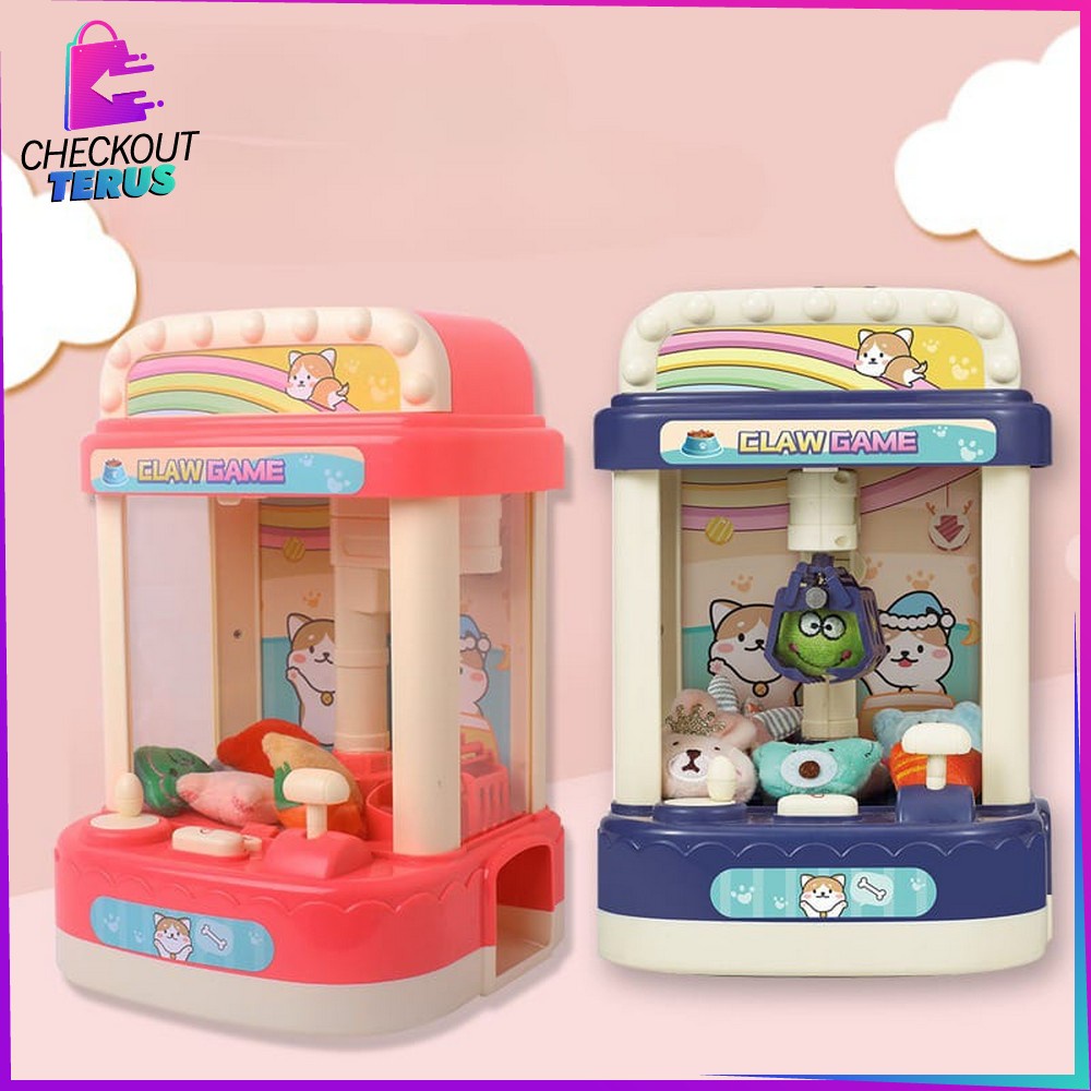 CT M280 Mainan Anak Mesin Capit Boneka Kucing Claw Machine Mesin Capit Boneka Mini Mesin Permainan Tangkap Boneka