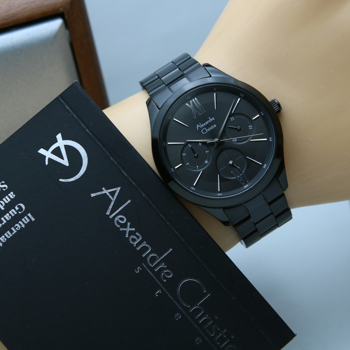 Jam tangan Wanita Jam Tangan Mewah  Jam Tangan Original Alexandre Christie AC2796 RoseGold Ful