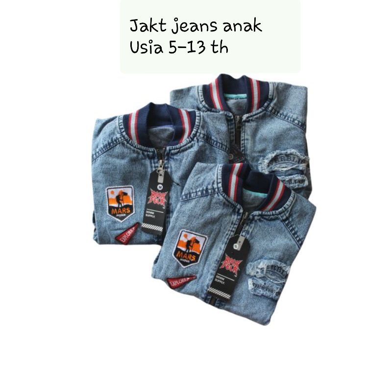 Jaket Jeans Anak Kualitas Impor | Jaket Anak | Jaket Denim Anak
