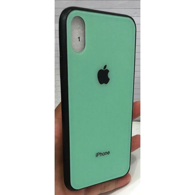 BACK CASE GLASS MACARON IPHONE X XS