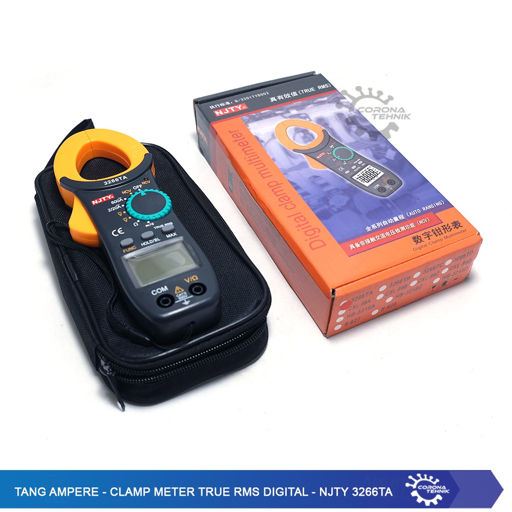 NJTY 3266TA - Tang Ampere - Clamp Meter True RMS Digital