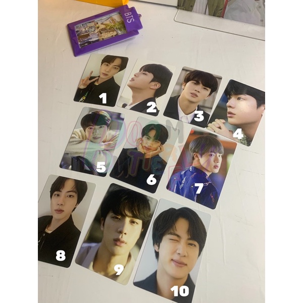 JIN SUGA JIMIN DICON PHOTOCARD BTS OFFICIAL SHARING