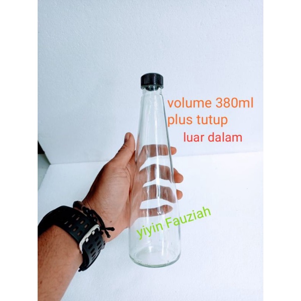Botol bekas oasis plus tutup botol kaca botol oval