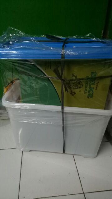 Isi 12 Pcs Toples Plastik Mika Kue Kering Merk Delice 1/2 Kg 500gr