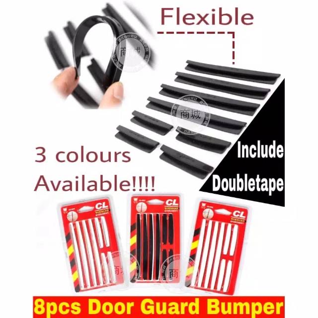 Slim Door Guard Protector Pelindung Pintu Mobil Universal Selip Door Edge 8 in 1