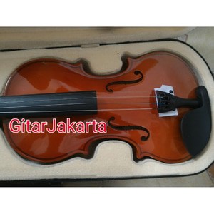 Biola Akustik Merk Cowboy Original Ukuran 4/4 Bonus Hardcase Bow Rosin Bridge Buat Belajar Pemula