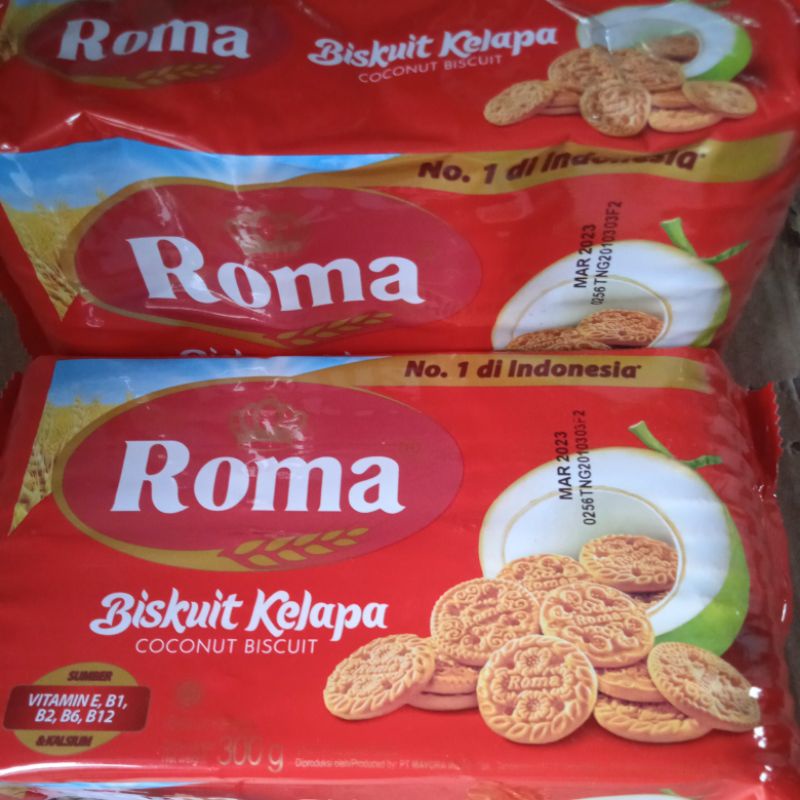 

Biskuit roma kelapa