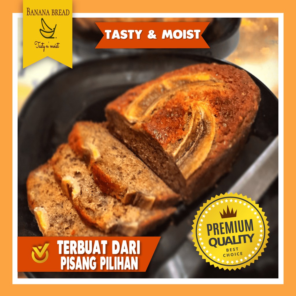 

Classic Banana Bread Kue Bolu Cake Pisang Rasa Premium