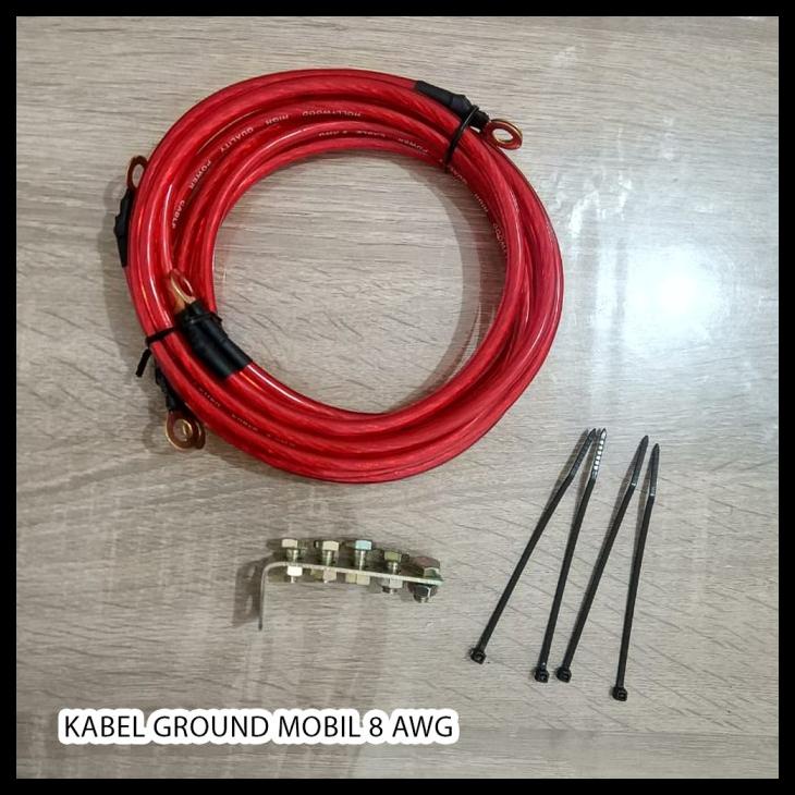 Jual Kabel Ground Mobil Awg Titik Pryna Paket Komplit Merah Shopee Indonesia