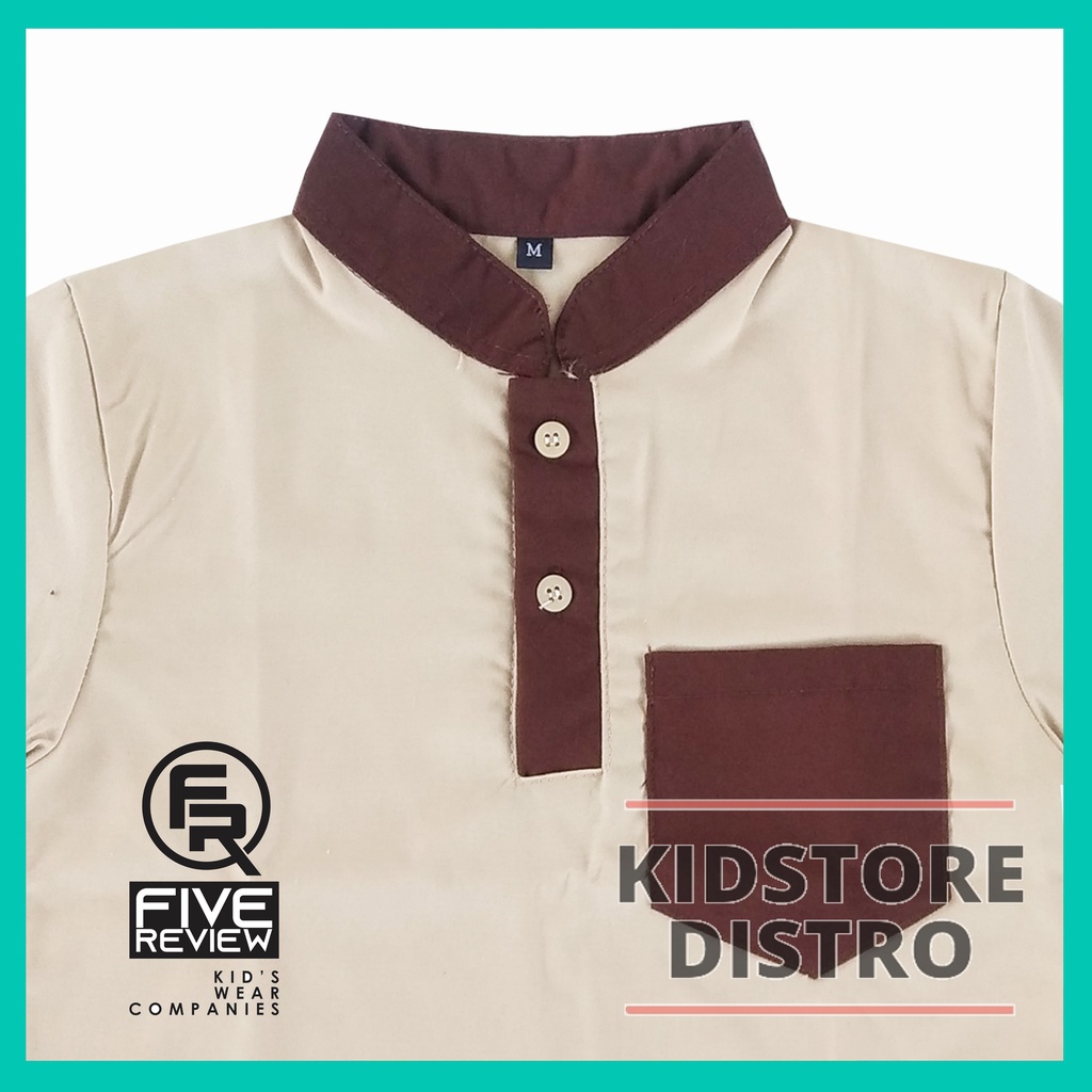 Baju Kurta Anak Cotton Oxford Distro Five Review / Baju Koko Anak / Kemeja Anak