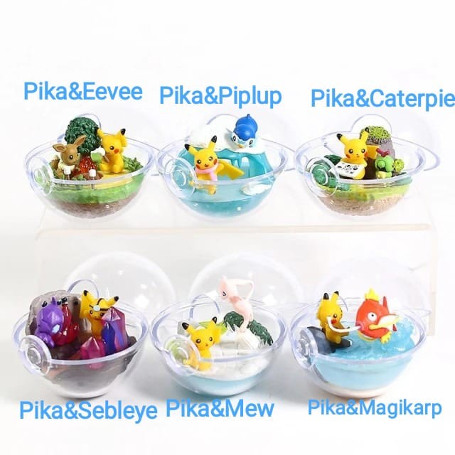 Pokemon Center 2018 Re-Ment Terrarium Collection With Pikachu Series